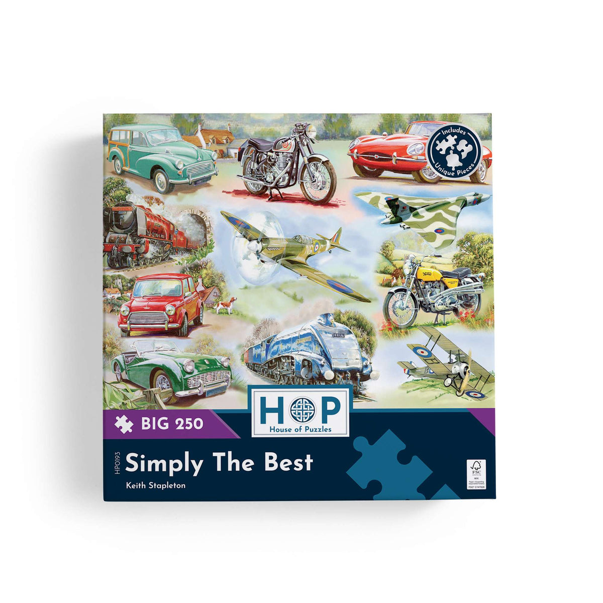 Box, straight on: Simply The Best – 250 Piece Jigsaw Puzzle (House of Puzzles)