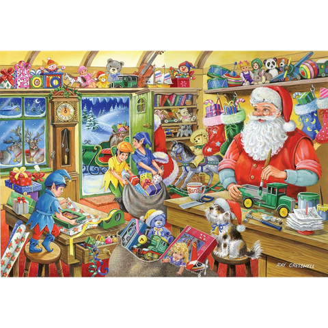 Santa's Workshop – 1000 Piece Jigsaw Puzzle (HOP)