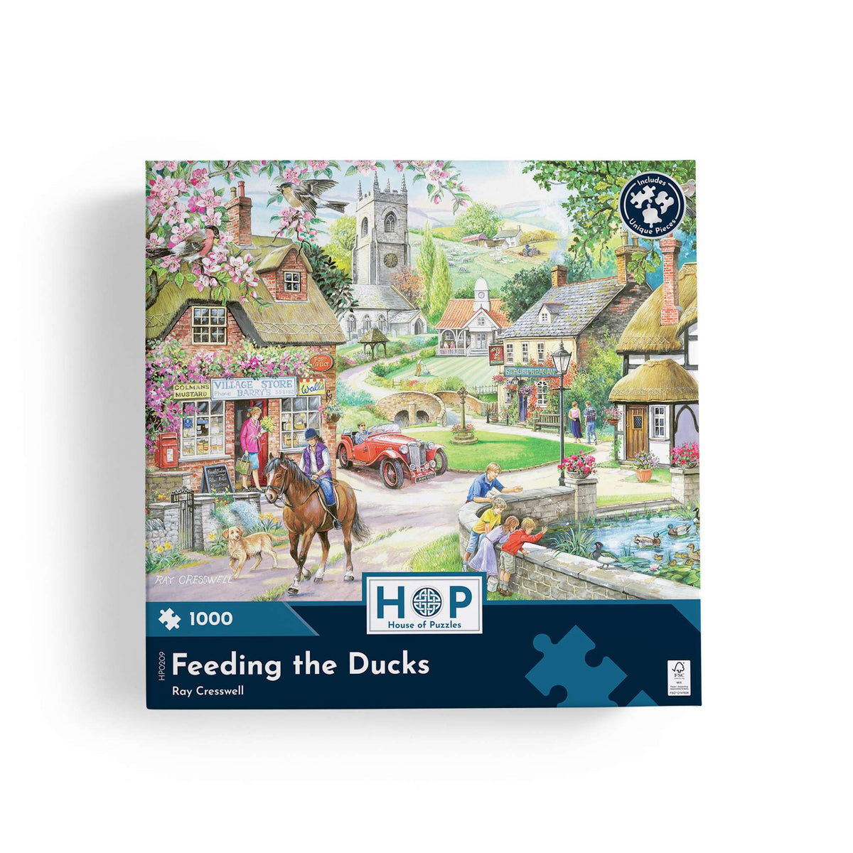 Box, straight on: Feeding The Ducks – 1000 Piece Jigsaw Puzzle (House of Puzzles)