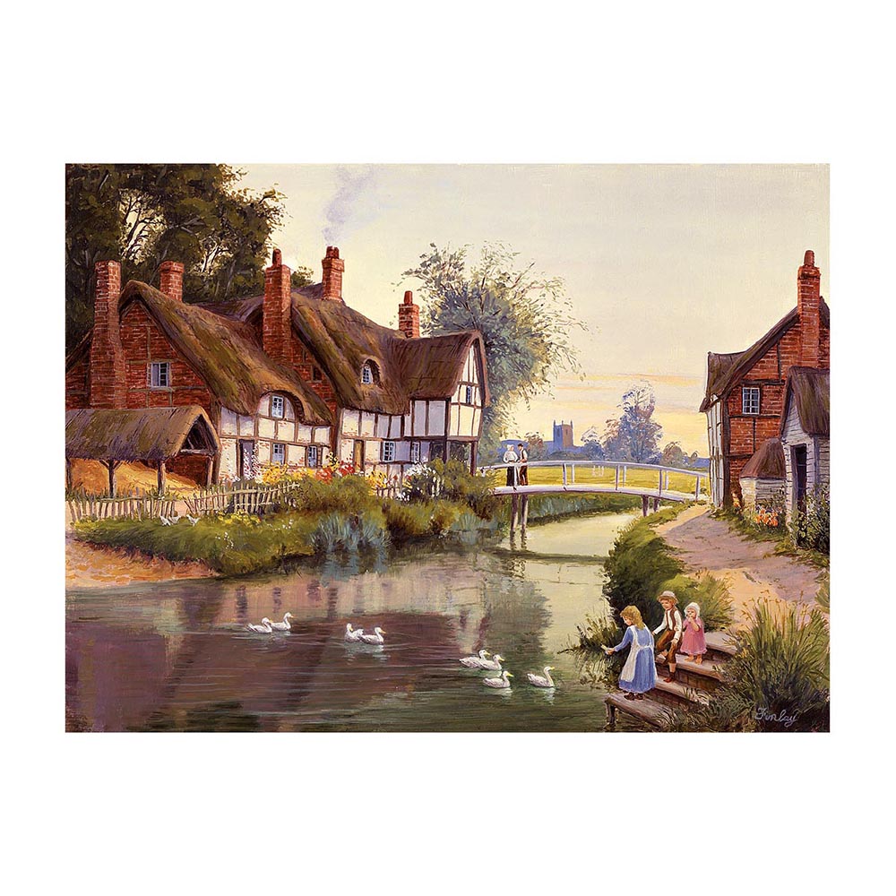Village Pond – 500 Piece Jigsaw Puzzle (HOP)