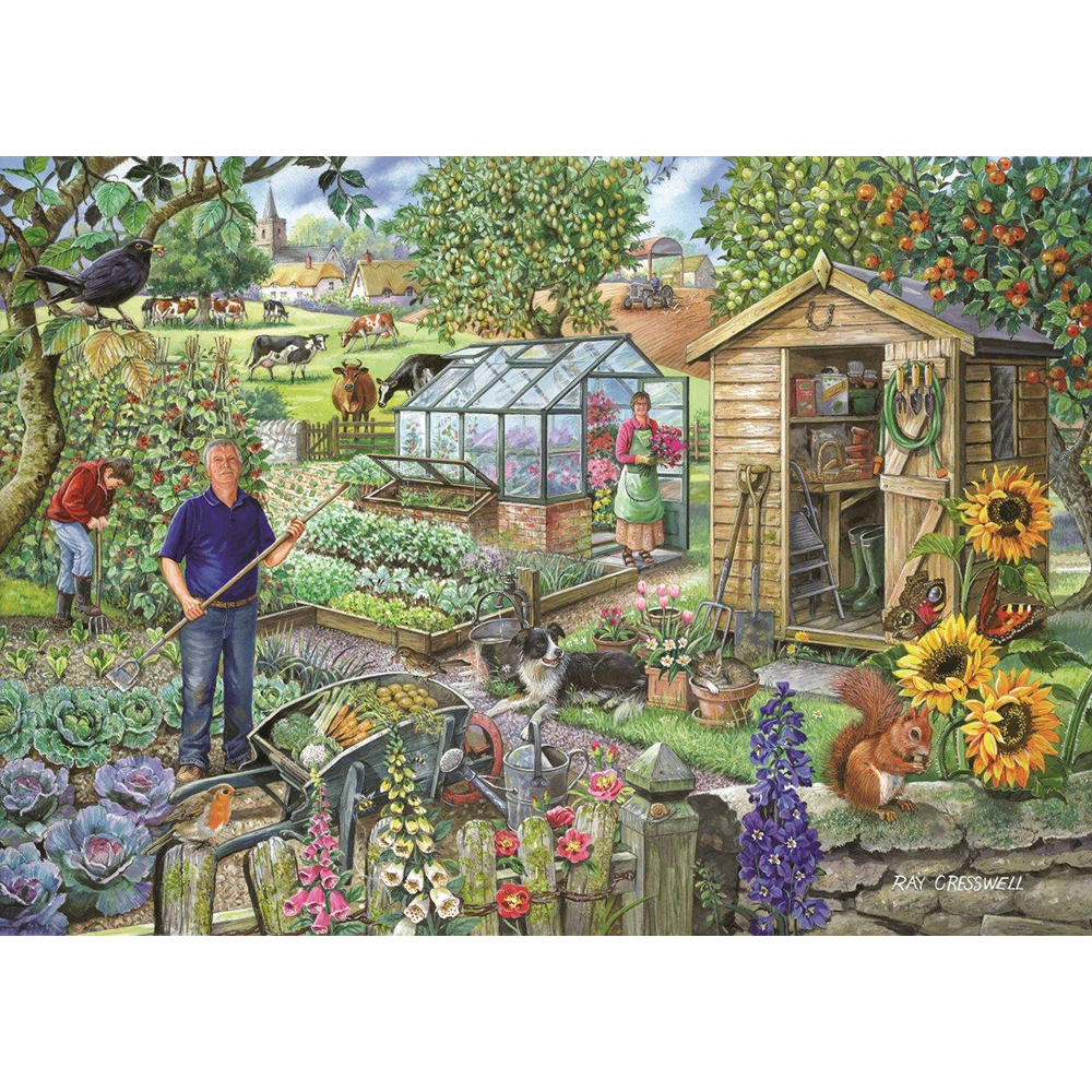 HOP - At The Allotment - BIG 500 Piece Jigsaw Puzzle