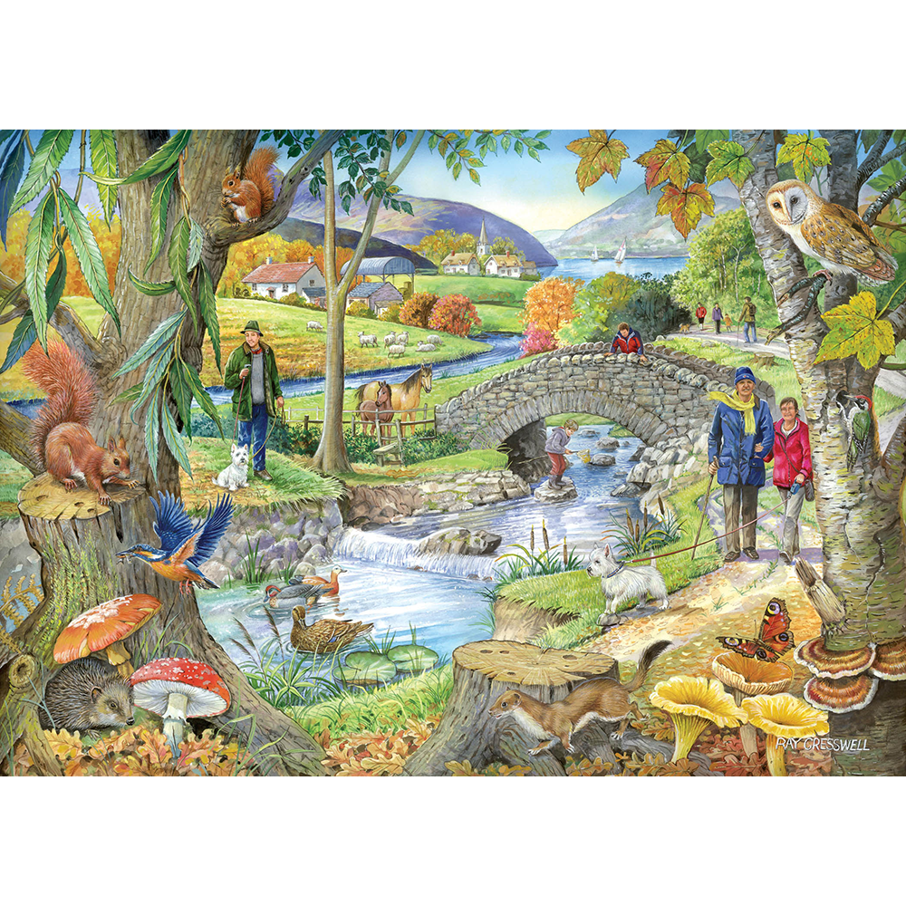 HOP - Riverside Walk - 1000 Piece Jigsaw Puzzle