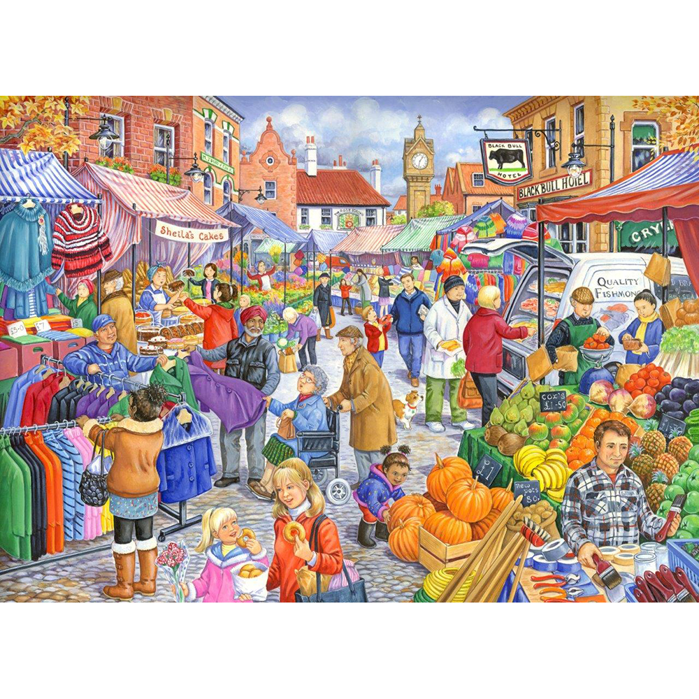 Market Day – 250 Piece Jigsaw Puzzle (HOP)