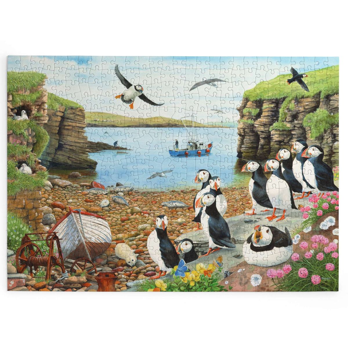 Made up: Puffin Parade – 500 Piece Jigsaw Puzzle (House of Puzzles)