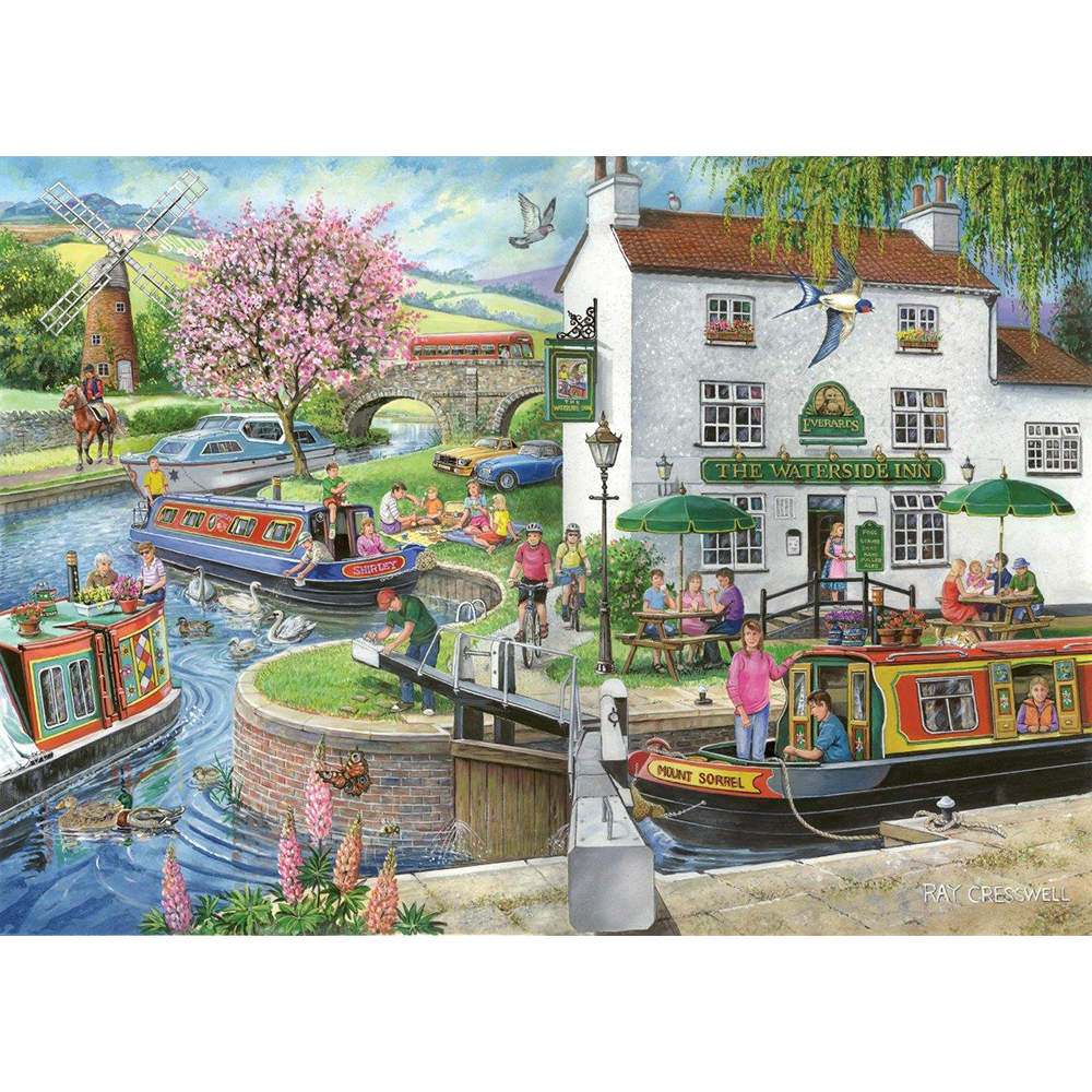 HOP - No.6 - By The Canal  - 1000 Piece Jigsaw Puzzle