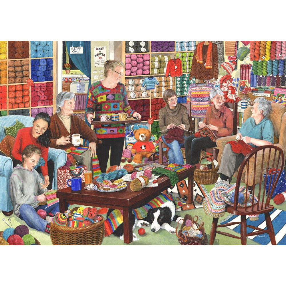 HOP - Knit & Natter - 1000 Piece Jigsaw Puzzle