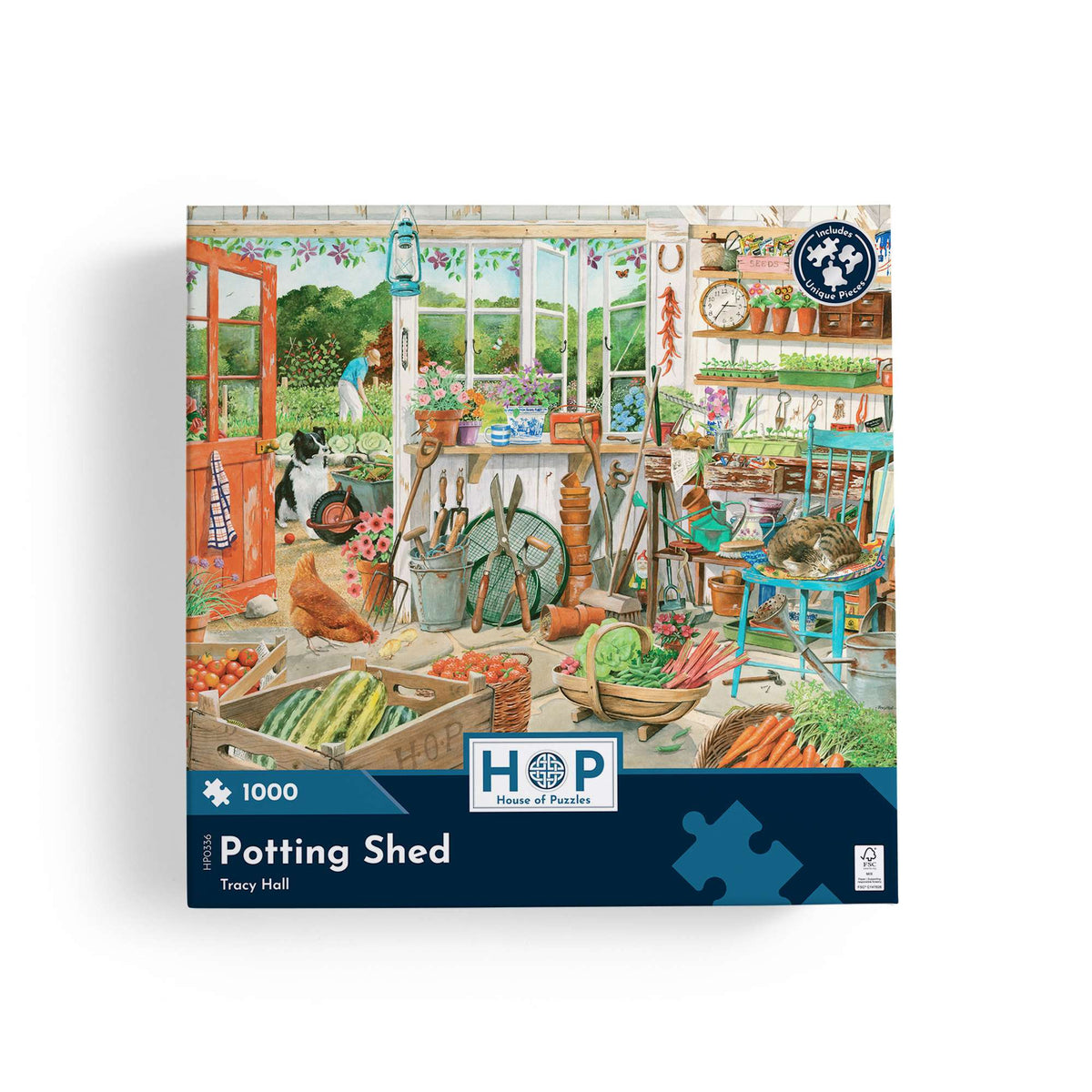 Box, straight on: Potting Shed – 1000 Piece Jigsaw Puzzle (House of Puzzles)