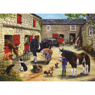 Farrier's Visit – 500 Piece Jigsaw Puzzle (HOP)