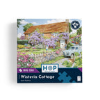 Box, straight on: Wisteria Cottage – 250 Piece Jigsaw Puzzle (House of Puzzles)