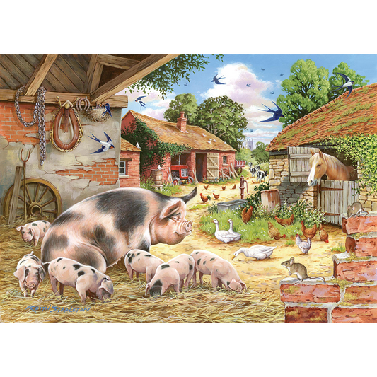 HOP - Poppy's Piglets - BIG 500 Piece Jigsaw Puzzle