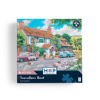 Box, straight on: Travellers Rest – 500 Piece Jigsaw Puzzle (House of Puzzles)
