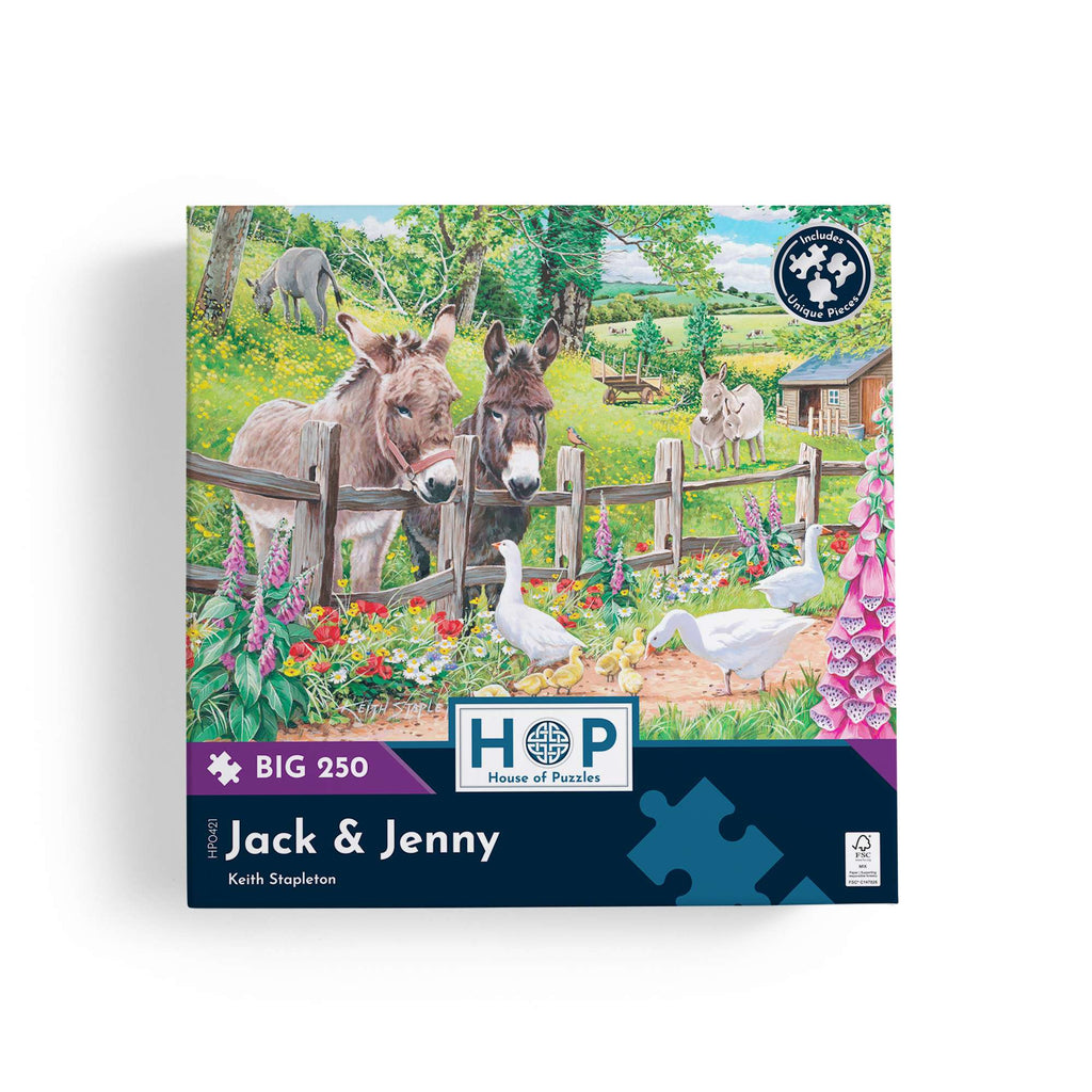 Box, straight on: Jack & Jenny by HOP – 250 Piece Jigsaw Puzzle (House of Puzzles)