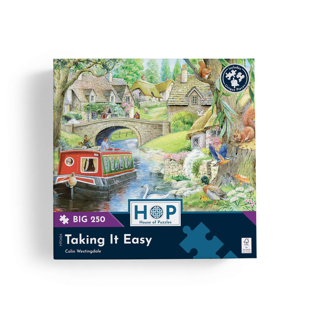 Box, straight on: Taking It Easy – 250 Piece Jigsaw Puzzle (House of Puzzles)