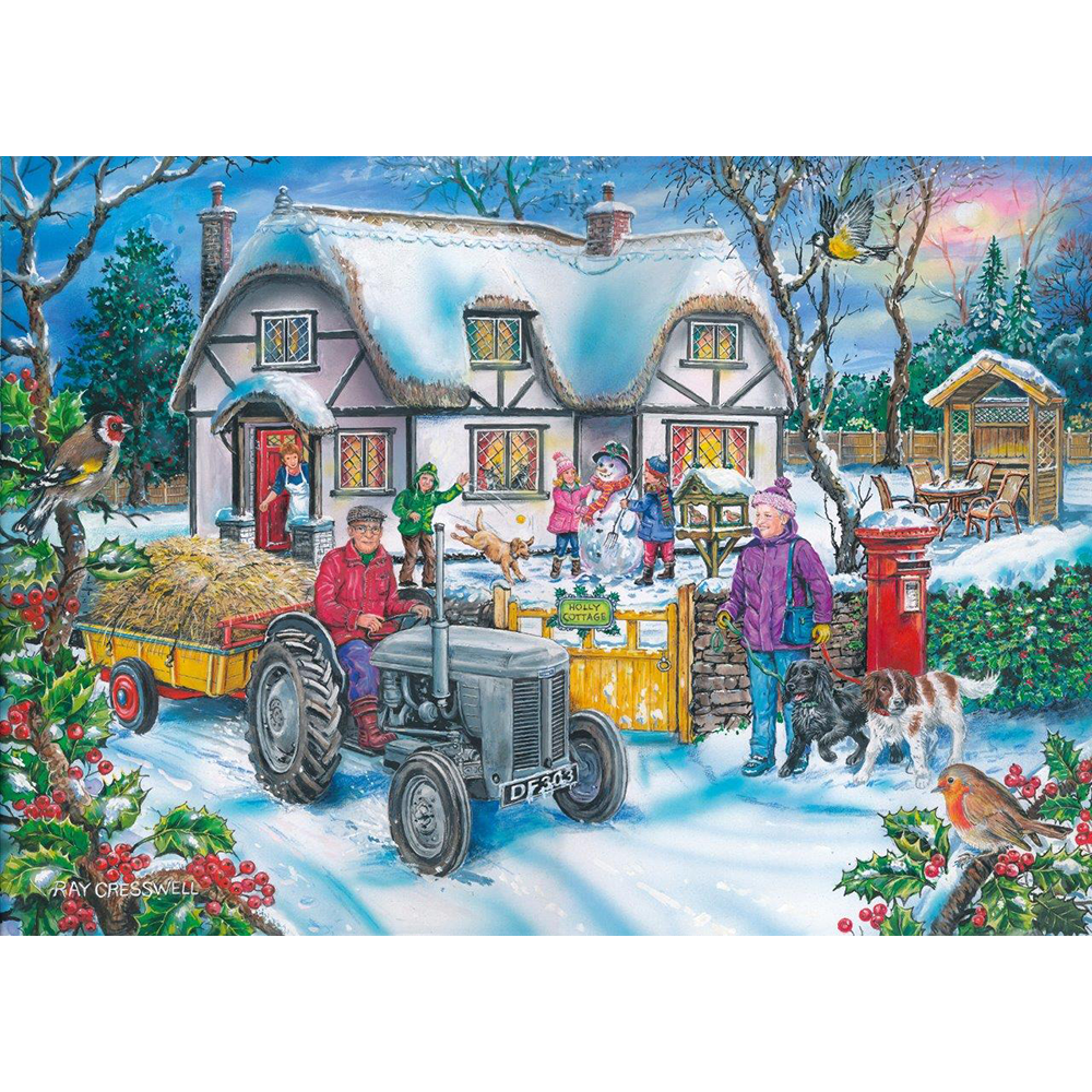 Holly Cottage – 1000 Piece Jigsaw Puzzle (HOP)