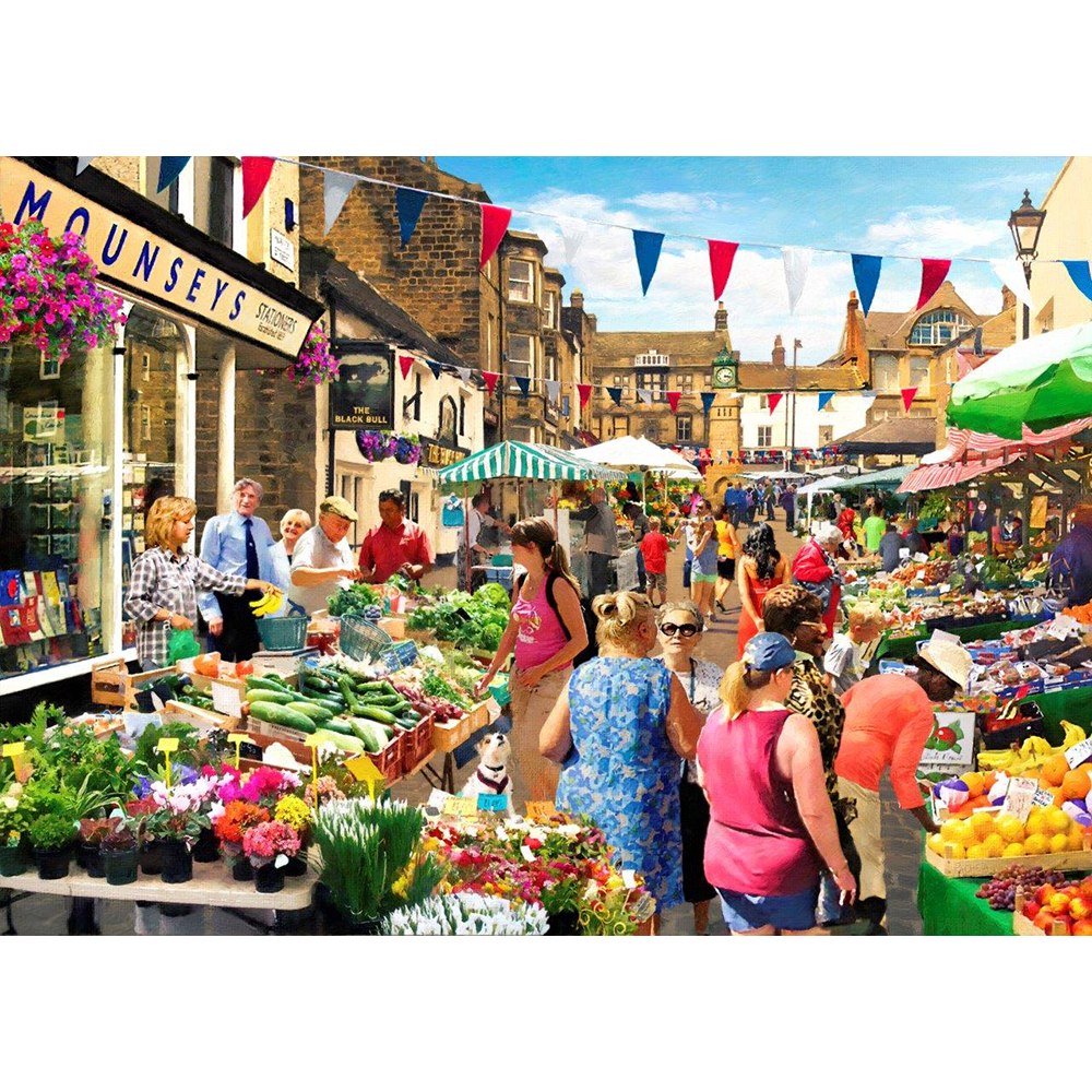Street Market – 1000 Piece Jigsaw Puzzle (HOP)