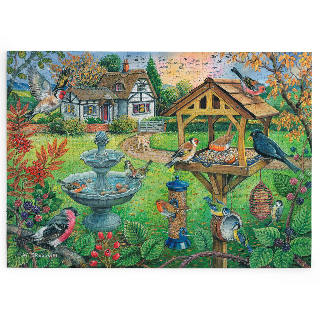 Made up: Bird Table – 500 Piece Jigsaw Puzzle (House of Puzzles)