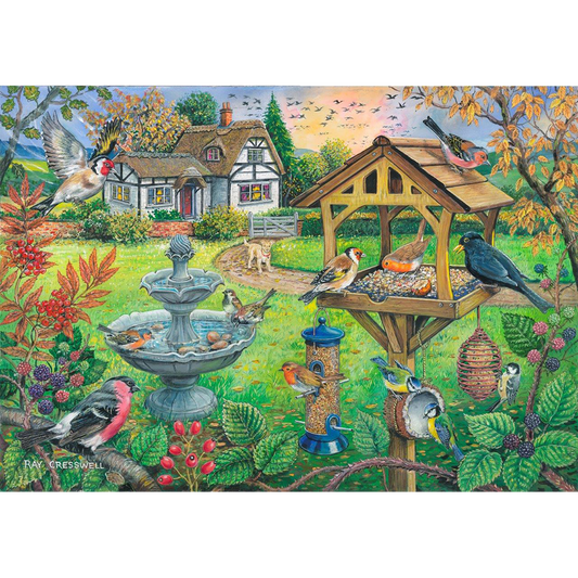 HOP - Bird Table - BIG 500 Piece Jigsaw Puzzle