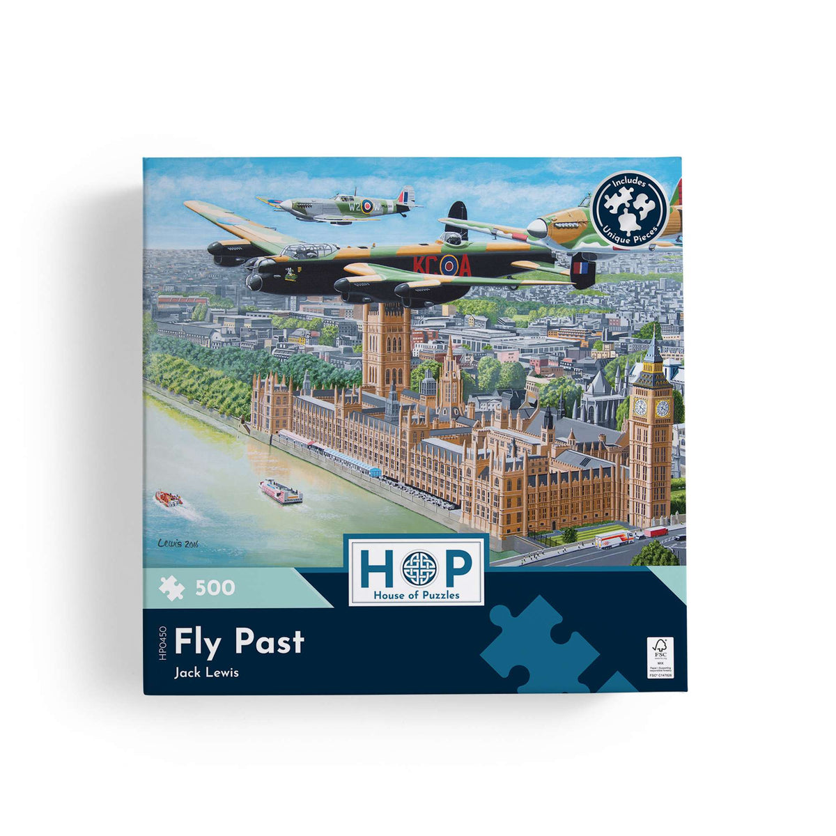 Box, straight on: Fly Past – 500 Piece Jigsaw Puzzle (House of Puzzles)