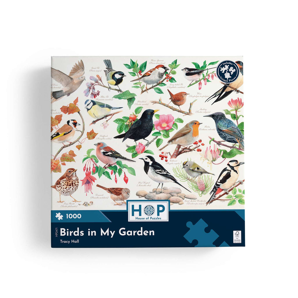 Box, straight on: Birds In My Garden – 1000 Piece Jigsaw Puzzle (House of Puzzles)