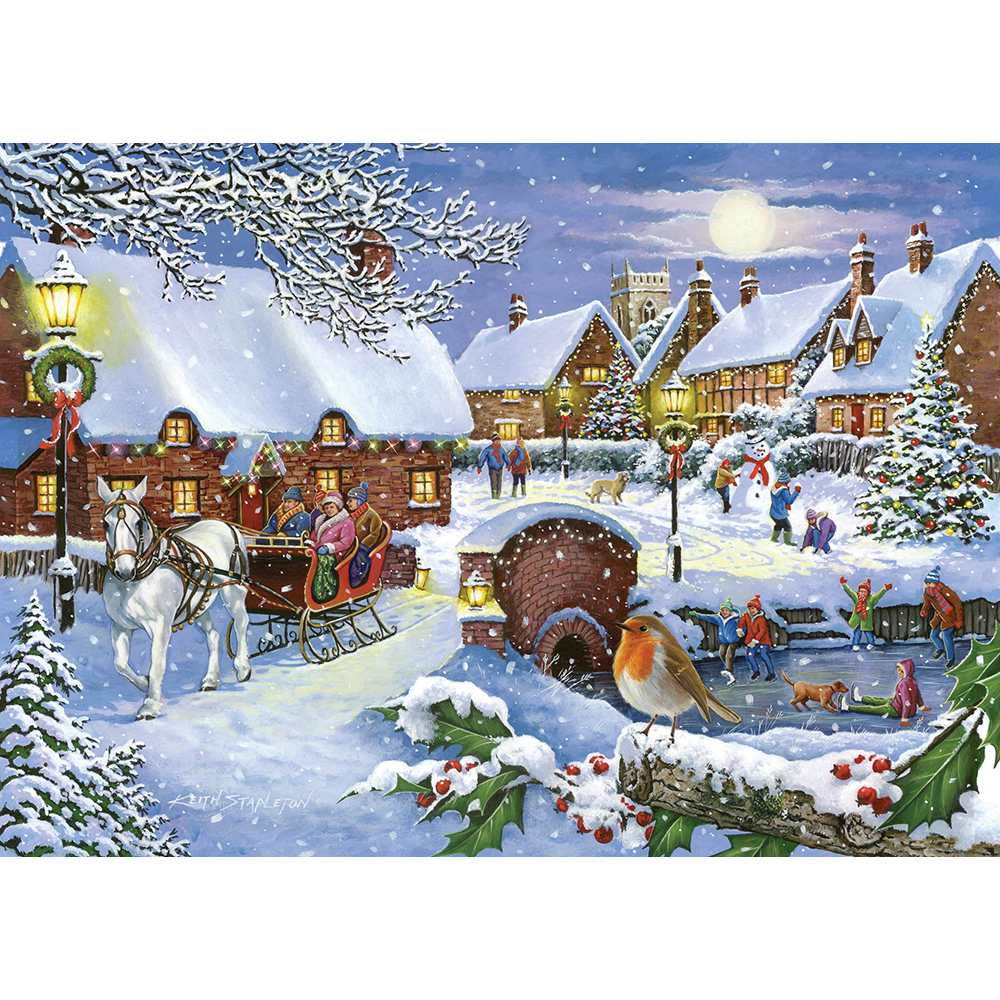 Sleigh Ride – 1000 Piece Jigsaw Puzzle (HOP)