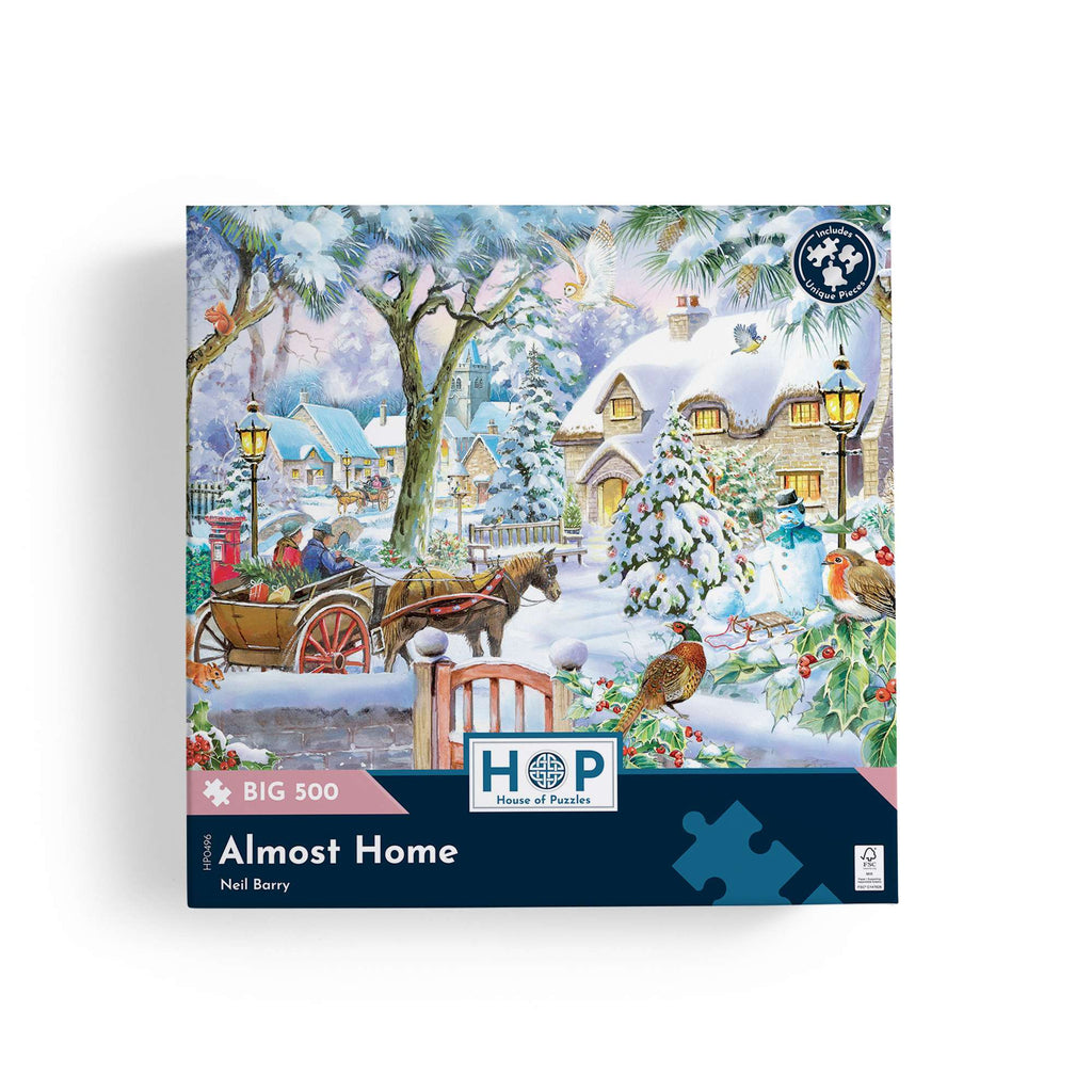 Box, straight on: Almost Home – 500 XL Piece Jigsaw Puzzle (House of Puzzles)