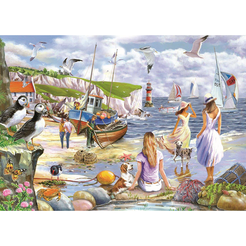 HOP - Sea Shore Breezes - BIG 500 Piece Jigsaw Puzzle