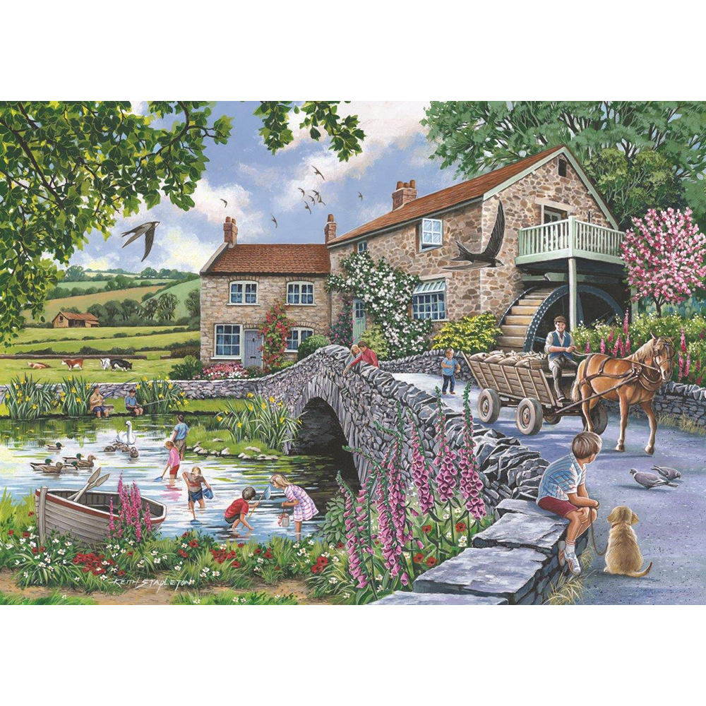 HOP - Old Mill - 1000 Piece Jigsaw Puzzle