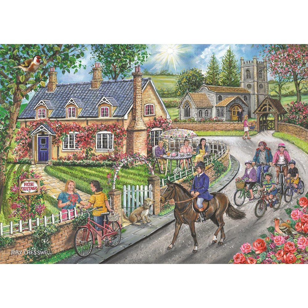 HOP - Rose Cottage - 1000 Piece Jigsaw Puzzle