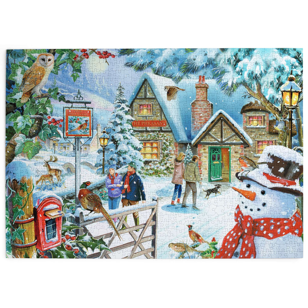 Made up: Snowman's View – 1000 Piece Jigsaw Puzzle (House of Puzzles)