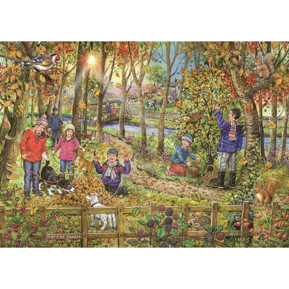 HOP - Autumn Leaves - BIG 250 Piece Jigsaw Puzzle