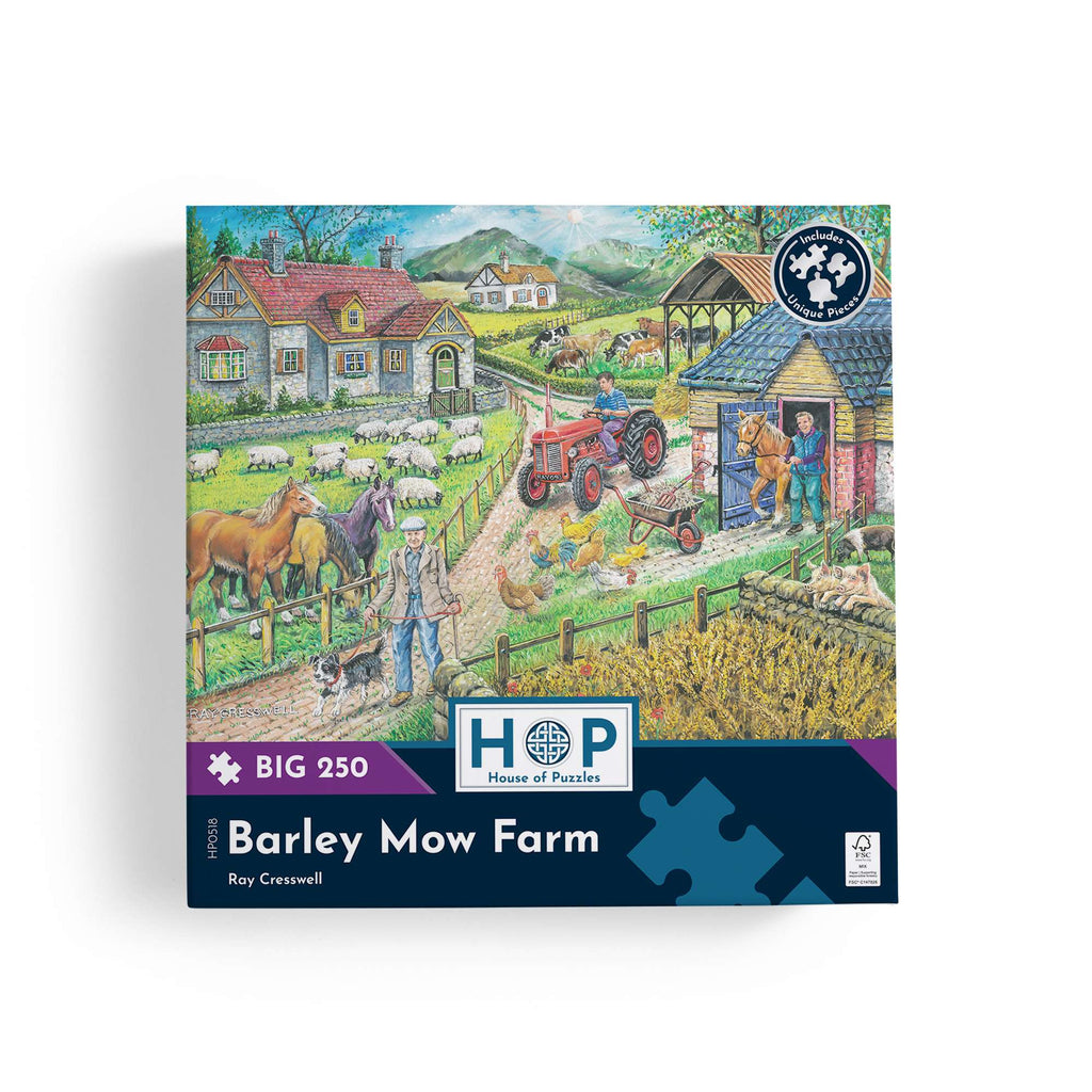 Box, straight on: Barley Mow Farm – 250 Piece Jigsaw Puzzle (House of Puzzles)