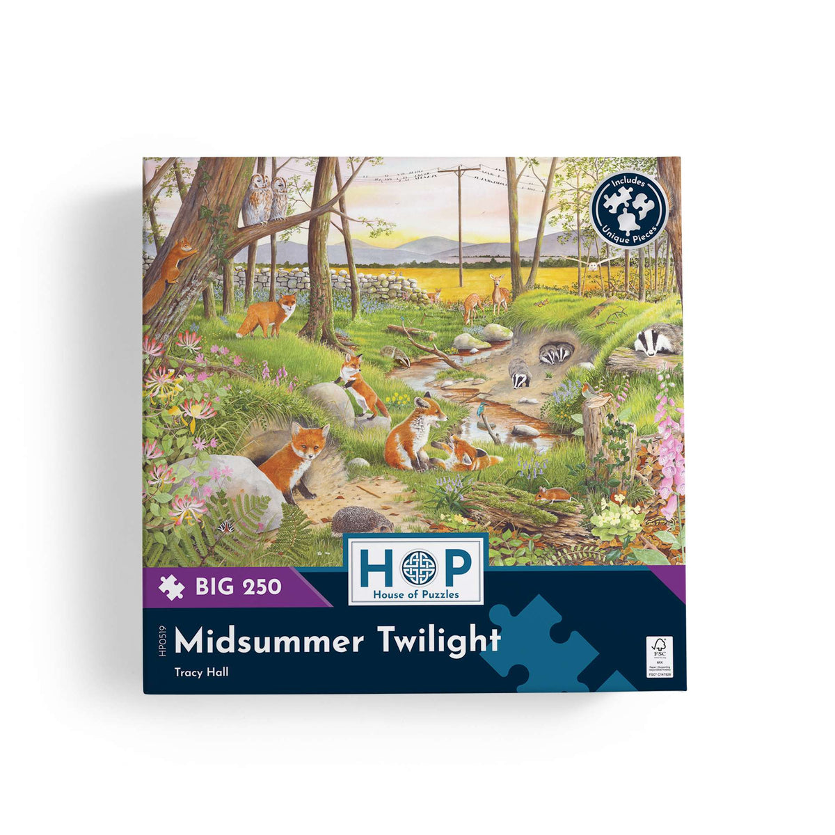 Box, straight on: Midsummer Twilight – 250 Piece Jigsaw Puzzle (House of Puzzles)