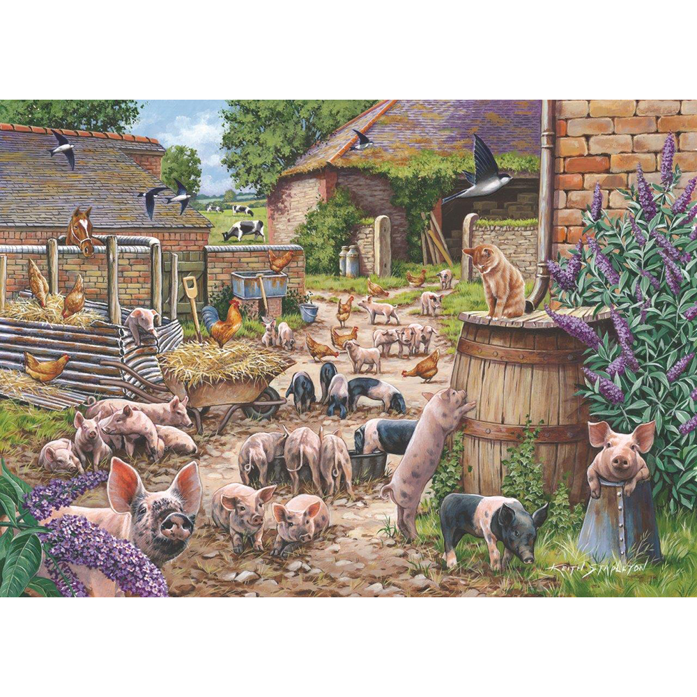 HOP - Piglet Pandemonium - BIG 250 Piece Jigsaw Puzzle