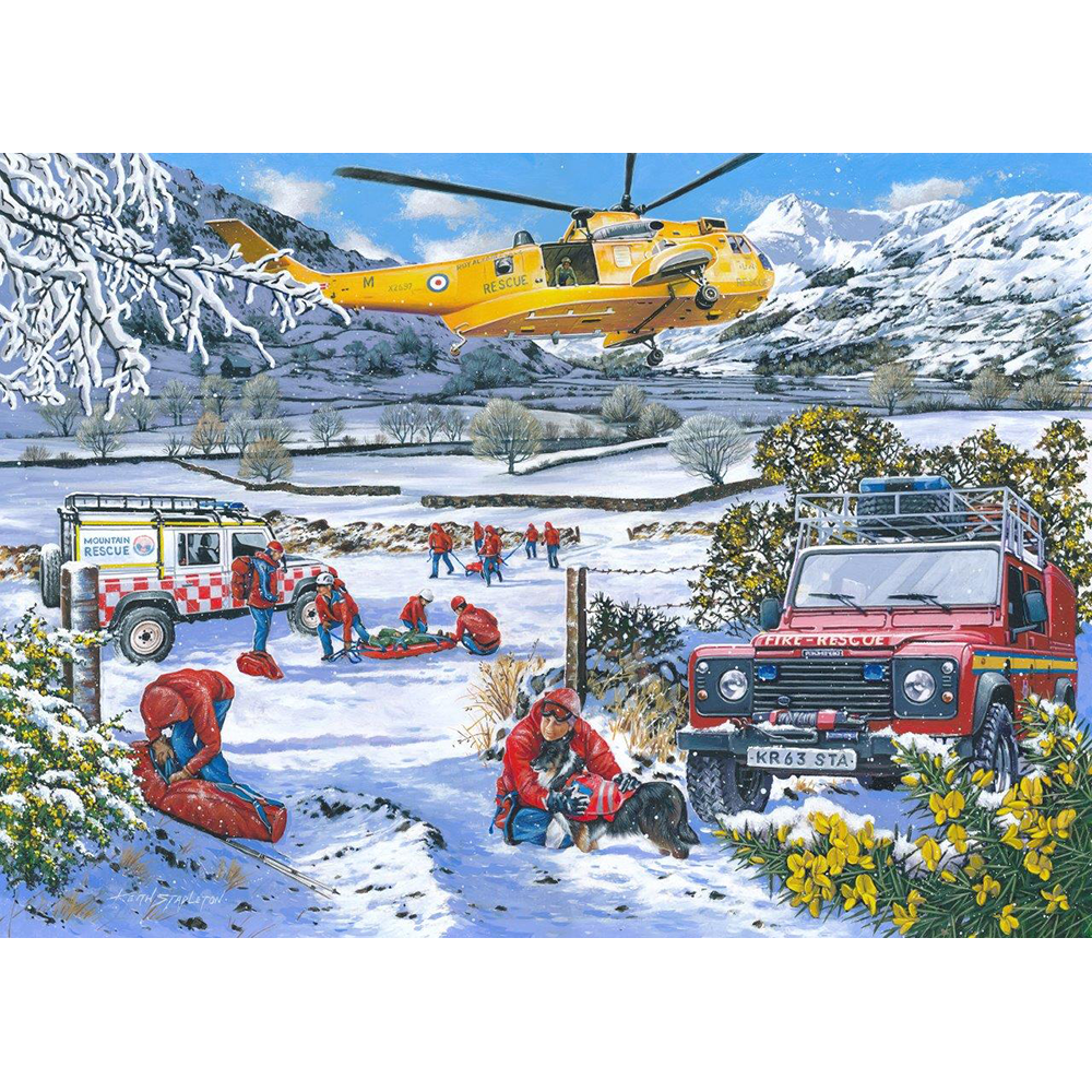 Mountain Rescue – 1000 Piece Jigsaw Puzzle (HOP)
