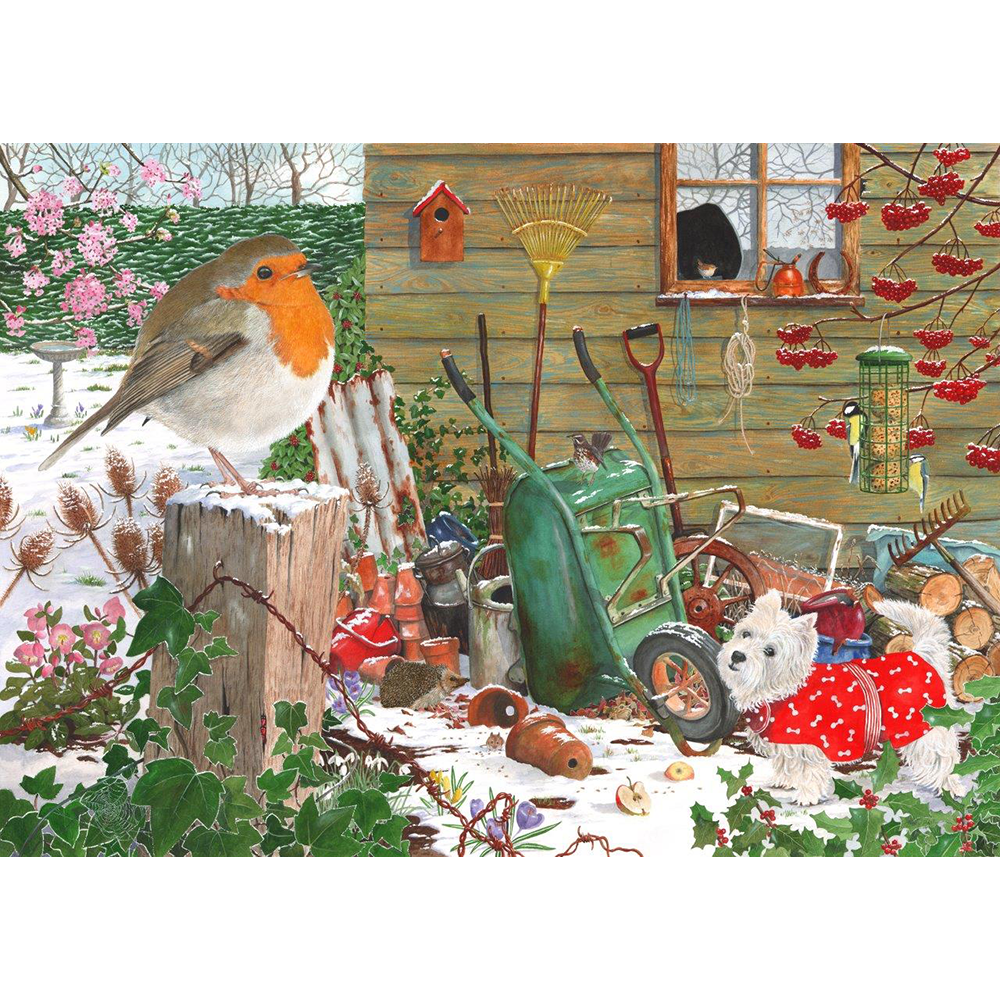 HOP - Robin Redbreast - 1000 Piece Jigsaw Puzzle