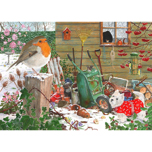 HOP - Robin Redbreast - 1000 Piece Jigsaw Puzzle