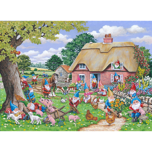 HOP - Gnome Farm - BIG 500 Piece Jigsaw Puzzle