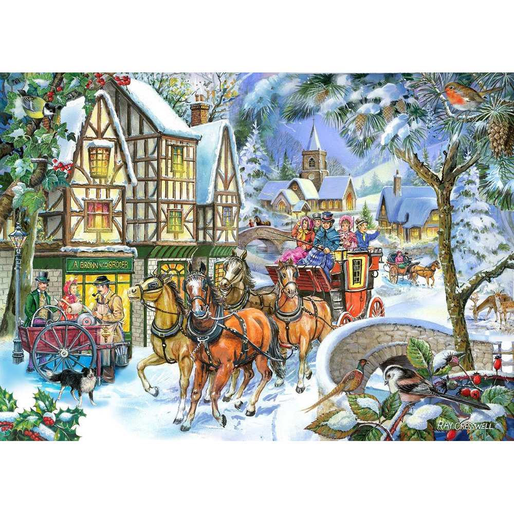 HOP - Snow Coach - BIG 500 Piece Jigsaw Puzzle