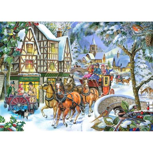 HOP - Snow Coach - BIG 500 Piece Jigsaw Puzzle