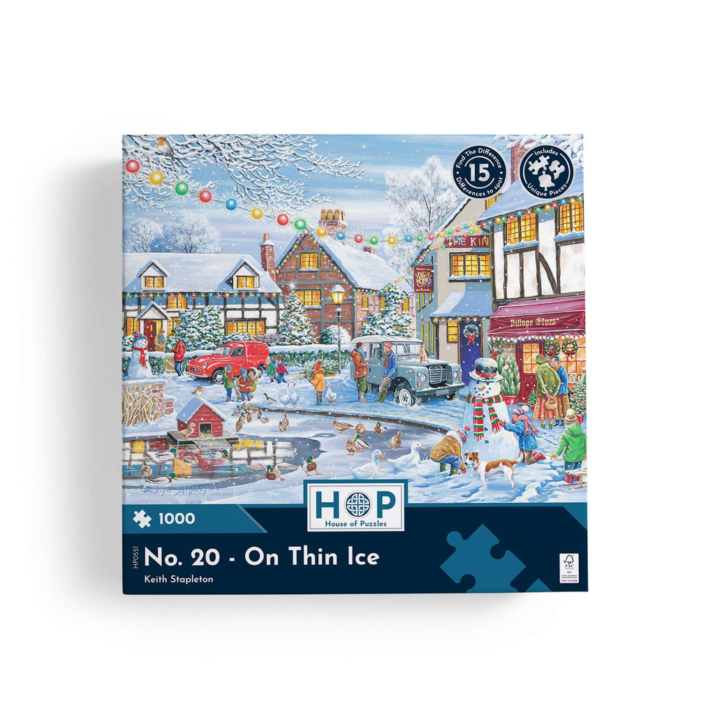 Box, straight on: On Thin Ice – 1000 Piece Jigsaw Puzzle (House of Puzzles)