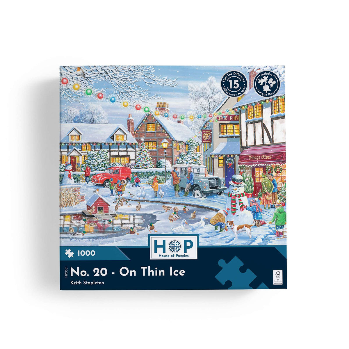 Box, straight on: On Thin Ice – 1000 Piece Jigsaw Puzzle (House of Puzzles)