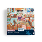 Box, straight on: Festive Fancies – 500 XL Piece Jigsaw Puzzle (House of Puzzles)