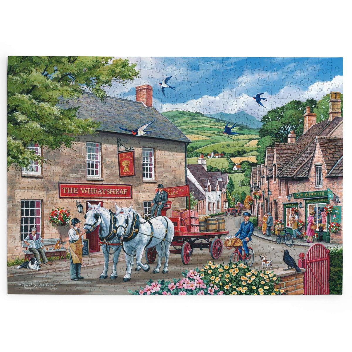 Made up: Pulling Their Weight – 500 XL Piece Jigsaw Puzzle (House of Puzzles)