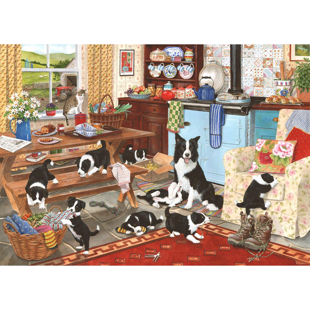 HOP - Collie Wobbles - 1000 Piece Jigsaw Puzzle