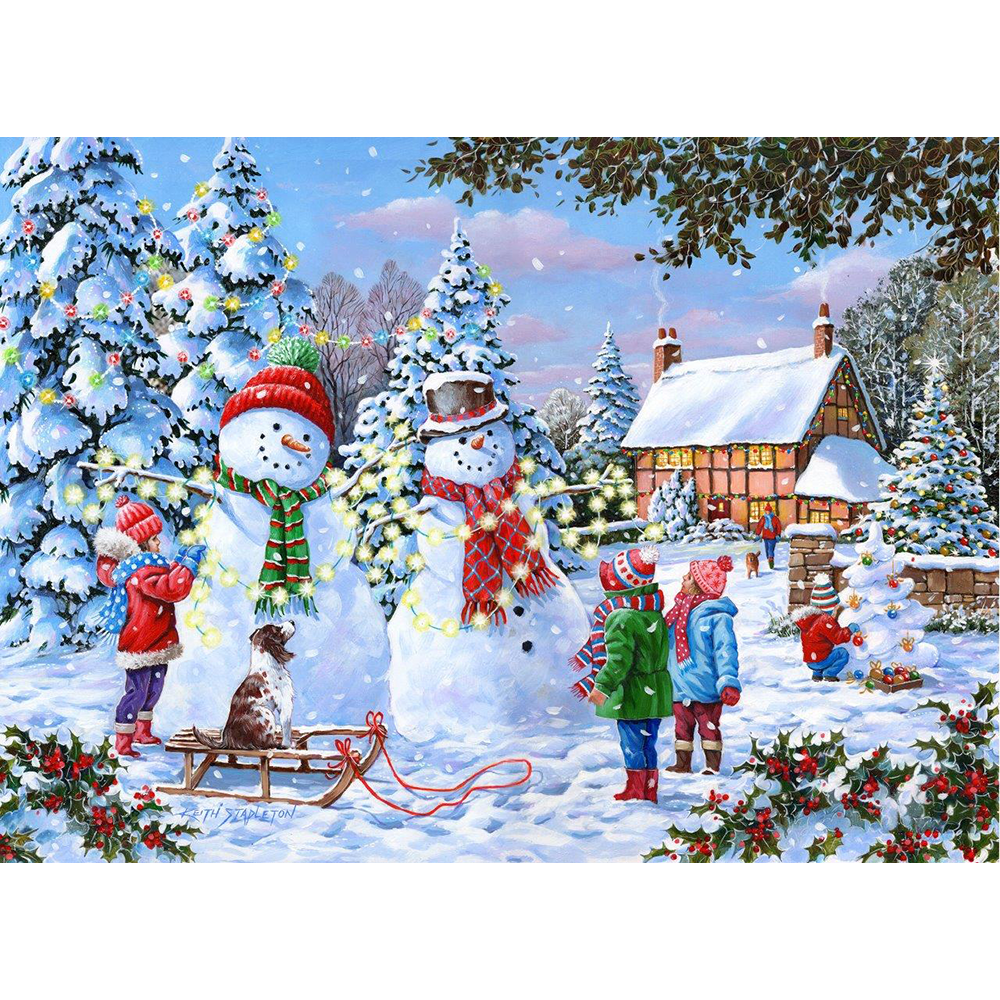 Glow In The Snow – 1000 Piece Jigsaw Puzzle (HOP)