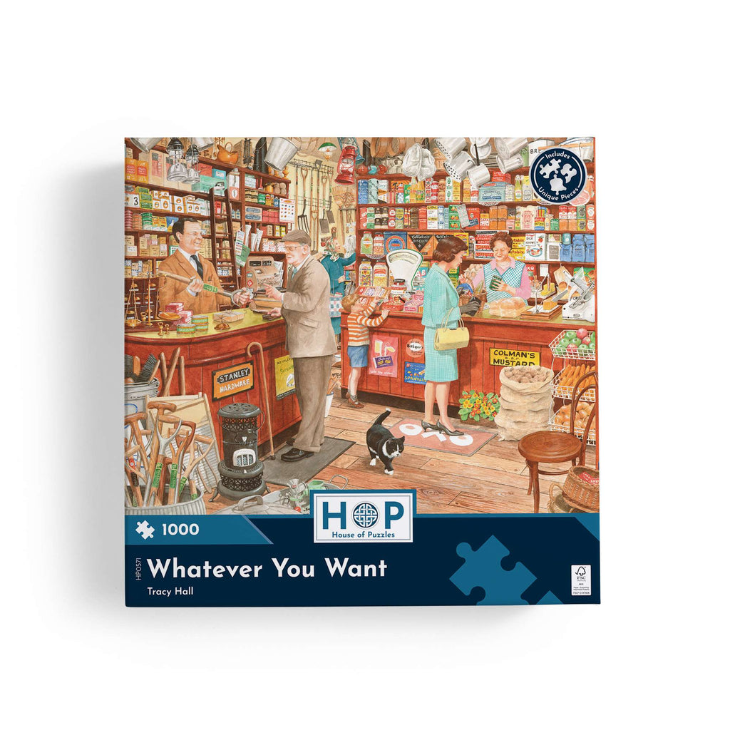 Box, straight on: Whatever You Want – 1000 Piece Jigsaw Puzzle (House of Puzzles)