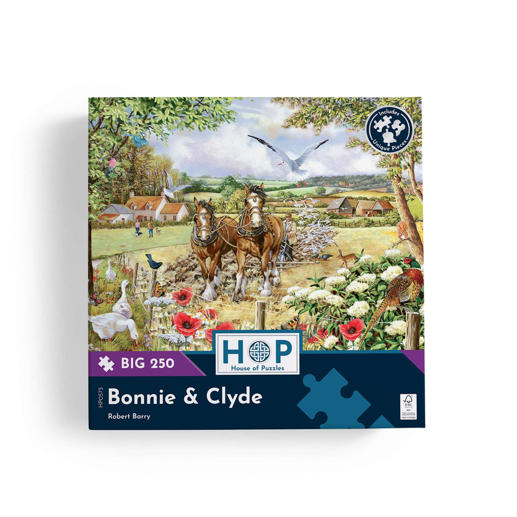 Box, straight on: Bonnie & Clyde – 250 Piece Jigsaw Puzzle (House of Puzzles)