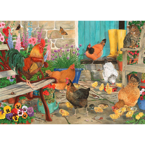 Hen Pecked – 1000 Piece Jigsaw Puzzle (HOP)