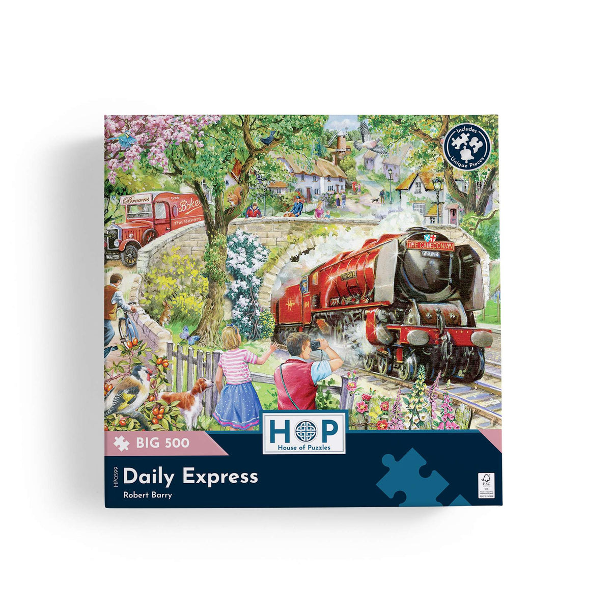 Box, straight on: Daily Express – 500 XL Piece Jigsaw Puzzle (House of Puzzles)