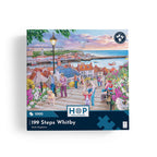 Box, straight on: HOP - 199 Steps Whitby - 1000 Piece Jigsaw Puzzle